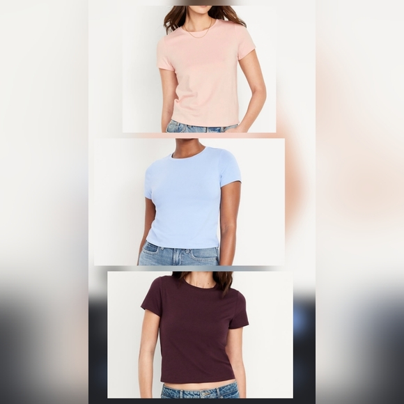 Old Navy Tops - Bundle Of 3 Old Navy Bestee Cropped T-Shirts